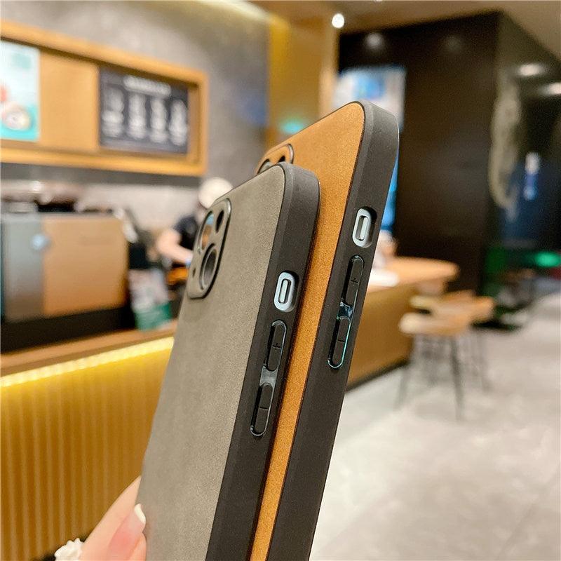 Matte Textured Leather iPhone Case – product view 17