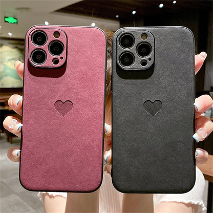 Heart Leather Shockproof iPhone Case – product view 12