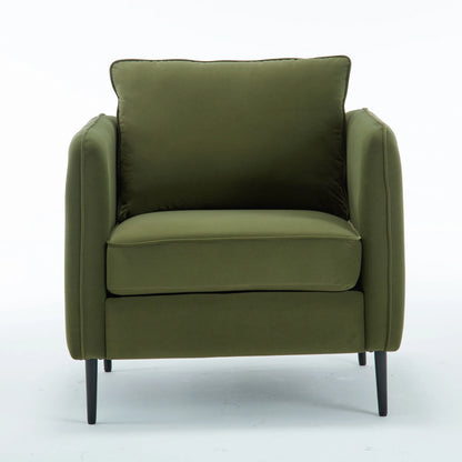 32.68-inch Comfortable Single Sofa With A Medieval-modern Style Featuring Comfortable Cushions and Backrests Suitable For Bedrooms Offices or Reading Spaces