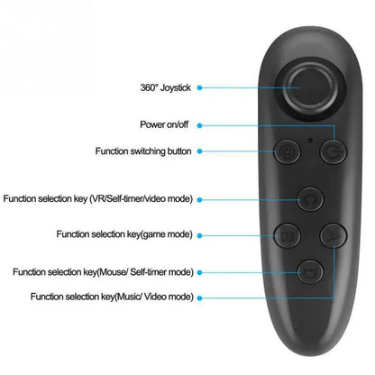 Remote Control VR 3D Glasses Remote Controller Wireless Bluetooth Gamepad Accessories For Android iPhone Smartphone TV Tablet
