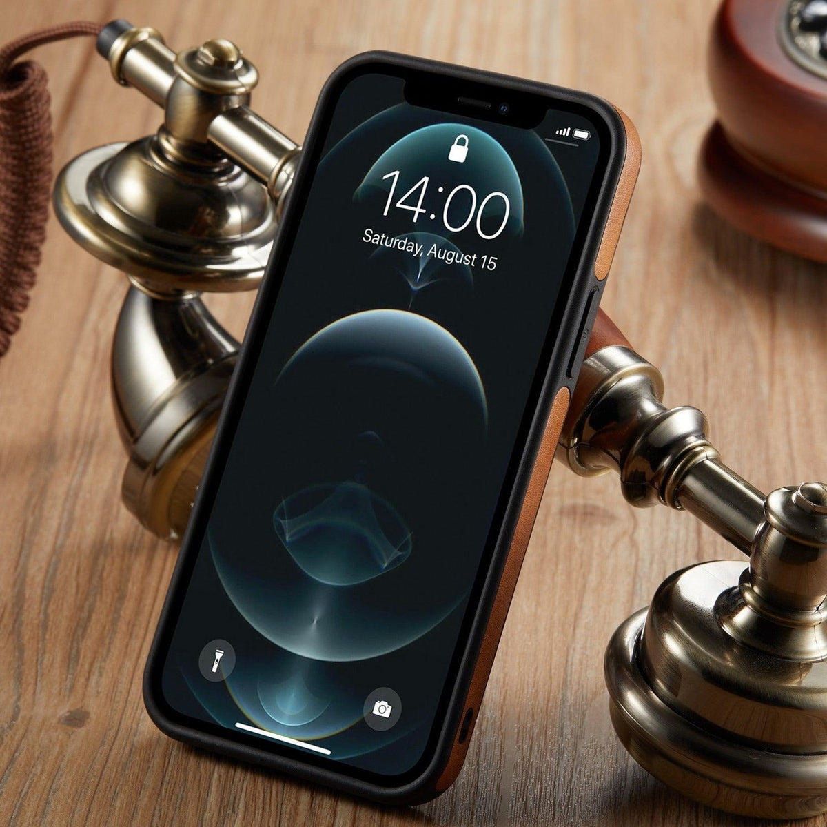 Slim PU Leather iPhone Case – product view 3