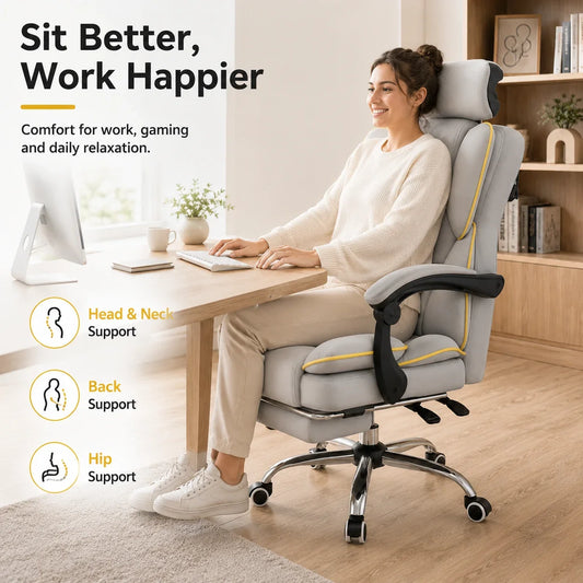 AOLIVIYA Gaming Chair Gamer Computer Chair Office Desk Chair Reclining Ergonomic Boss Simple Comfy E Sports Seat