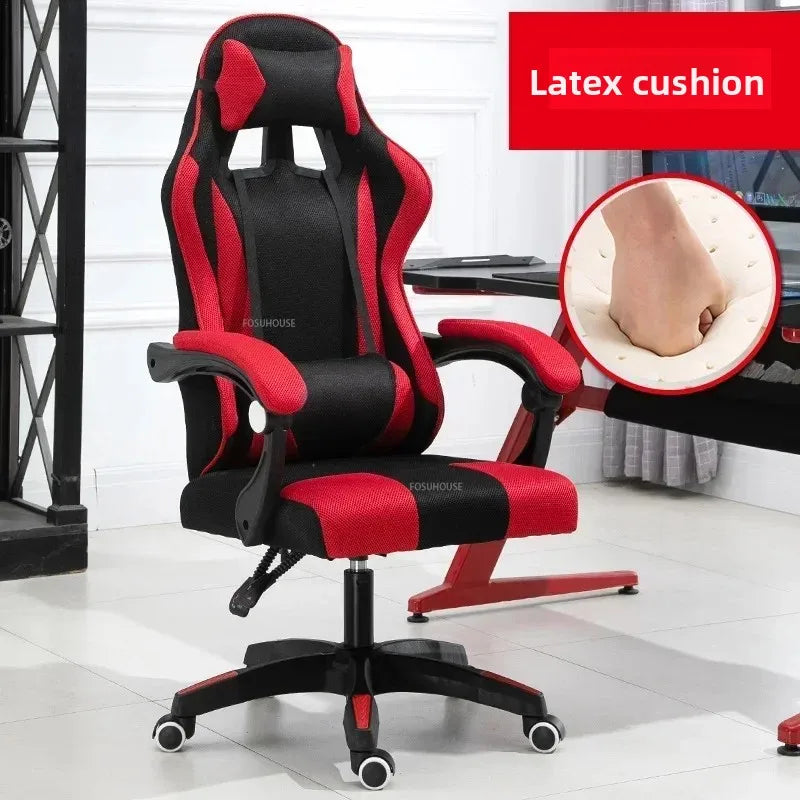 Modern Professional PC Computer Gamer Chair Light Luxury Leather Office Chair Internet Cafe Racing Esports Comfortable Furniture