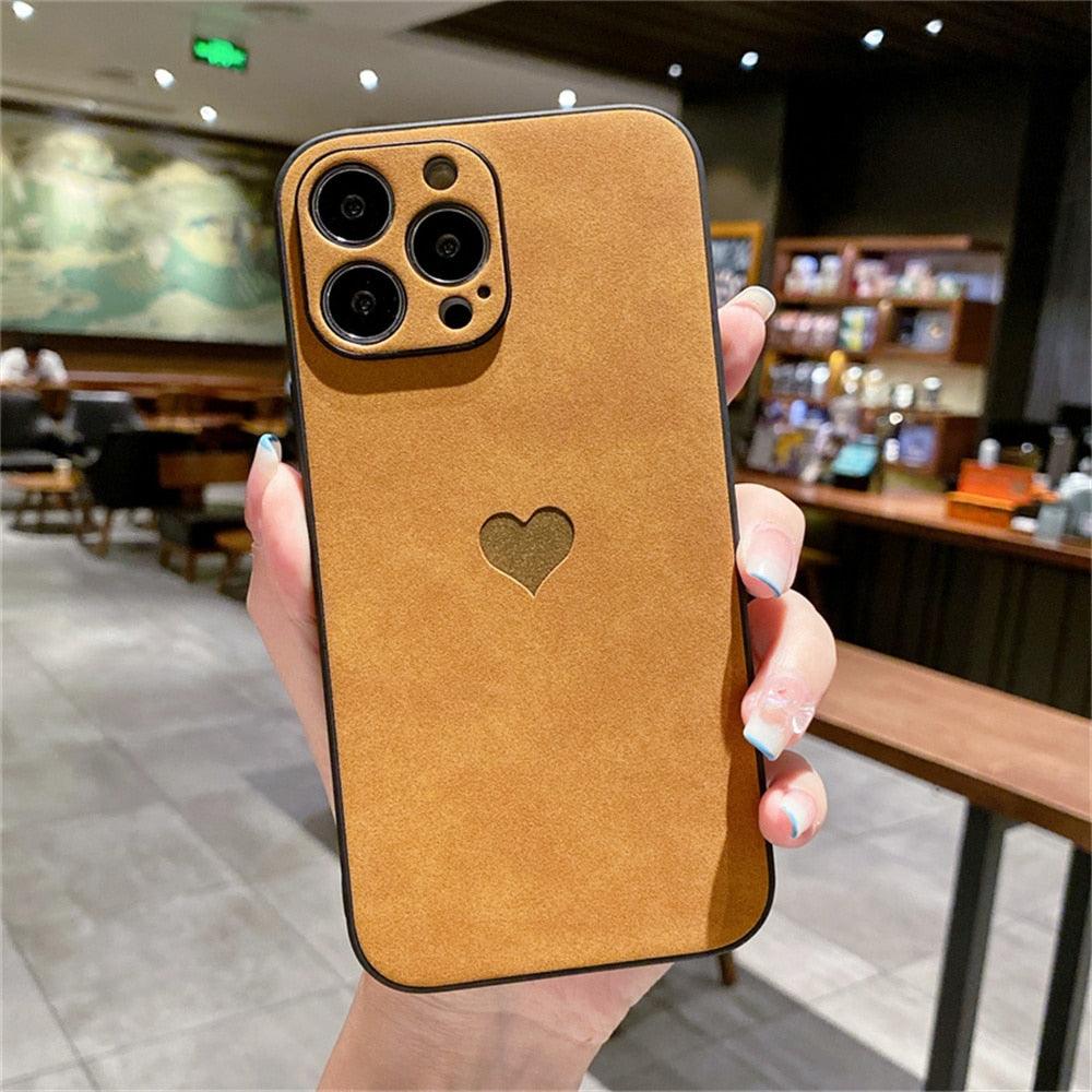 Heart Leather Shockproof iPhone Case – product view 18