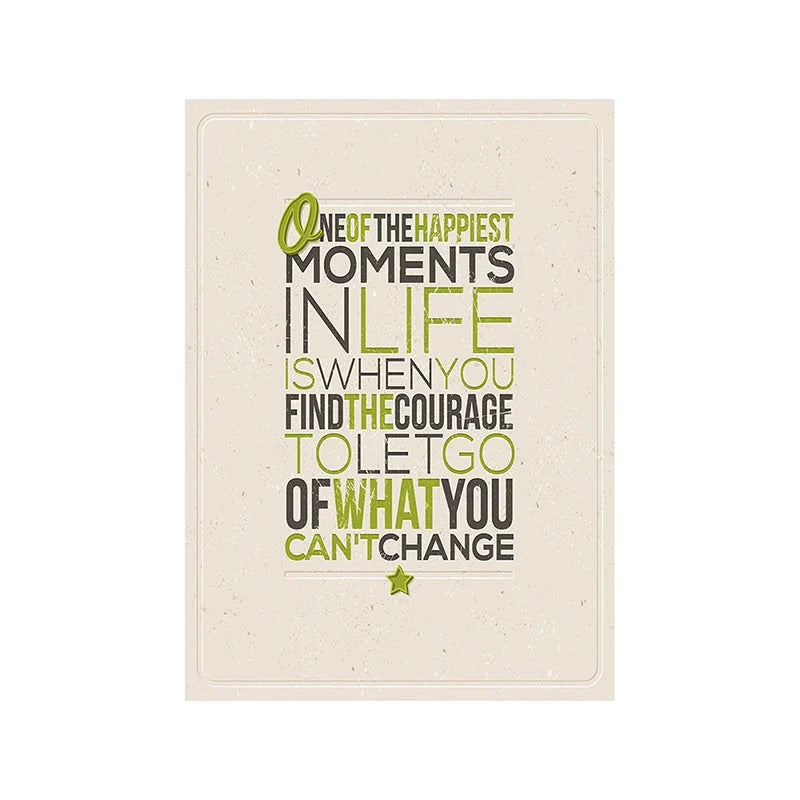 Motivational Posters Inspirational Quote In English Wall Art Decorative Painting Home Room Office Classroom Creative Decoration
