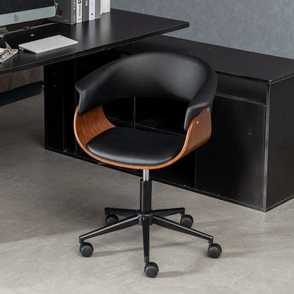 Light Luxury Gaming Chairs Office Furniture Solid Wood Computer Chairs Leather Multi-function Swivel Chair Lifting Office Chairs