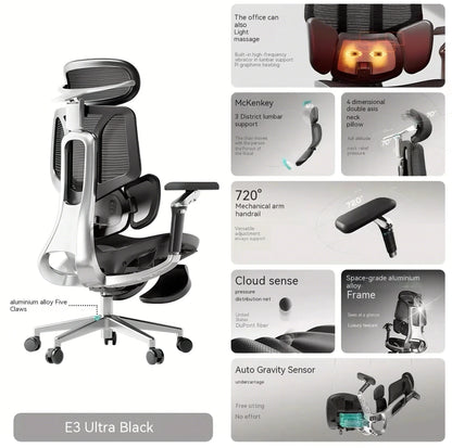 Hbada E3 Ultra+ Structure Master Mesh Modern Ergonomics Gamer Computer Racing Gaming Office Chairs With Footrest
