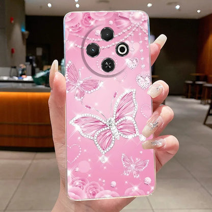 For Tecno Spark 30C Case kl5 kl5n Aesthetic Butterfly Flower Clear Soft Silicone Back Cover Techno Spark 30C Phone Case k15 k15n