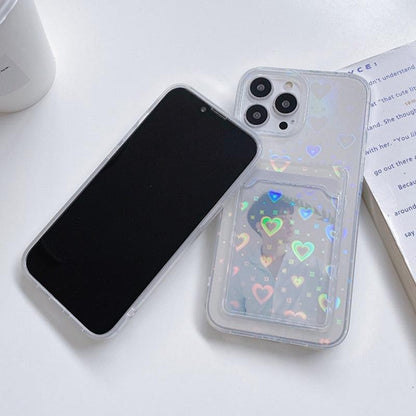 Heart Gradient iPhone Wallet Case