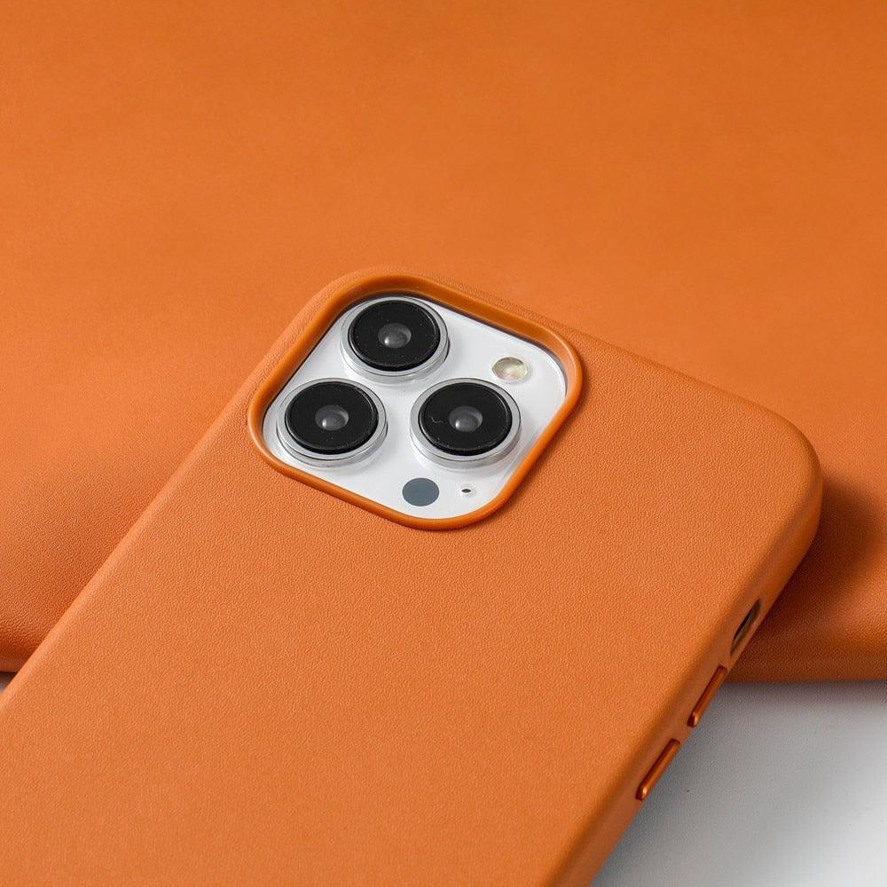 Classic Genuine Leather iPhone Case – product view 15
