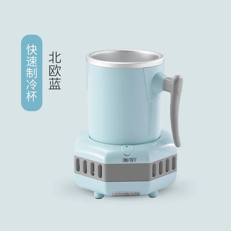 Portable Mini Beverage Cooler Cup, Quick Cooling Drink Chiller for Beer Milk Juice, Personal Cooling Device for Office Dorm Use