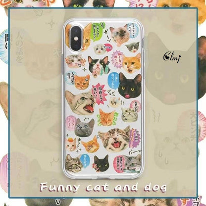 Cat & Dog Clear Silicone iPhone Case – product view 3