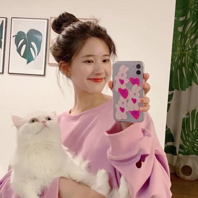 Clear Cat Design iPhone Case – product view 8