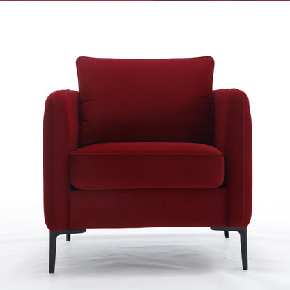 32.68-inch Comfortable Single Sofa With A Medieval-modern Style Featuring Comfortable Cushions and Backrests Suitable For Bedrooms Offices or Reading Spaces