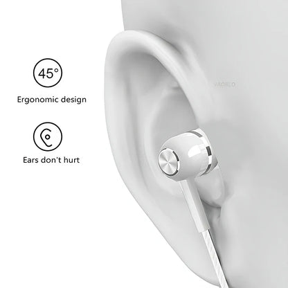 3.5mm Wired Earphone In Ear Headset HIFI Heavy Bass Earbuds Monitor Sports Headset Stereo Music Gaming Headphone With Microphone