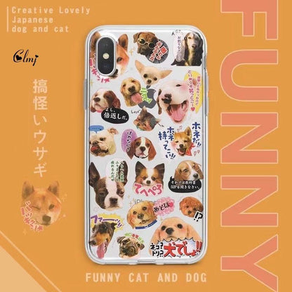 Cat & Dog Clear Silicone iPhone Case – product view 2