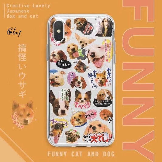 Cat & Dog Clear Silicone iPhone Case – product view 2
