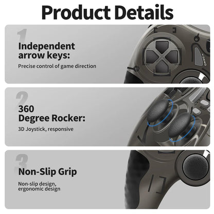 Gamepad BLACK White Wired Handle for Gaming TV / Computer PC  Joystick PS3 Controller with Vibration Effect