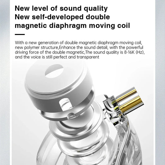 ND Venus headphones hifi wired high-quality in-ear typec interface round hole 3.5 game monitoring ear return