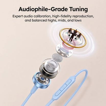Wired Earphones 9D Surround Sound Type C Headphones Volume Control Headset With HD Mic Earbuds For iPhone 17 Pro Samsung Galaxy