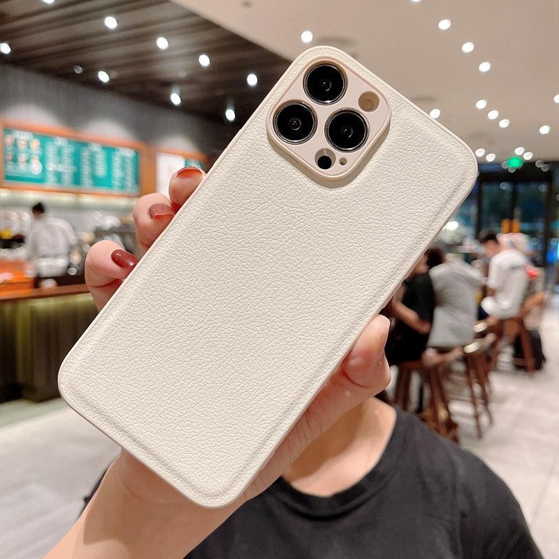 Textured Slim Leather iPhone Case – product view 4