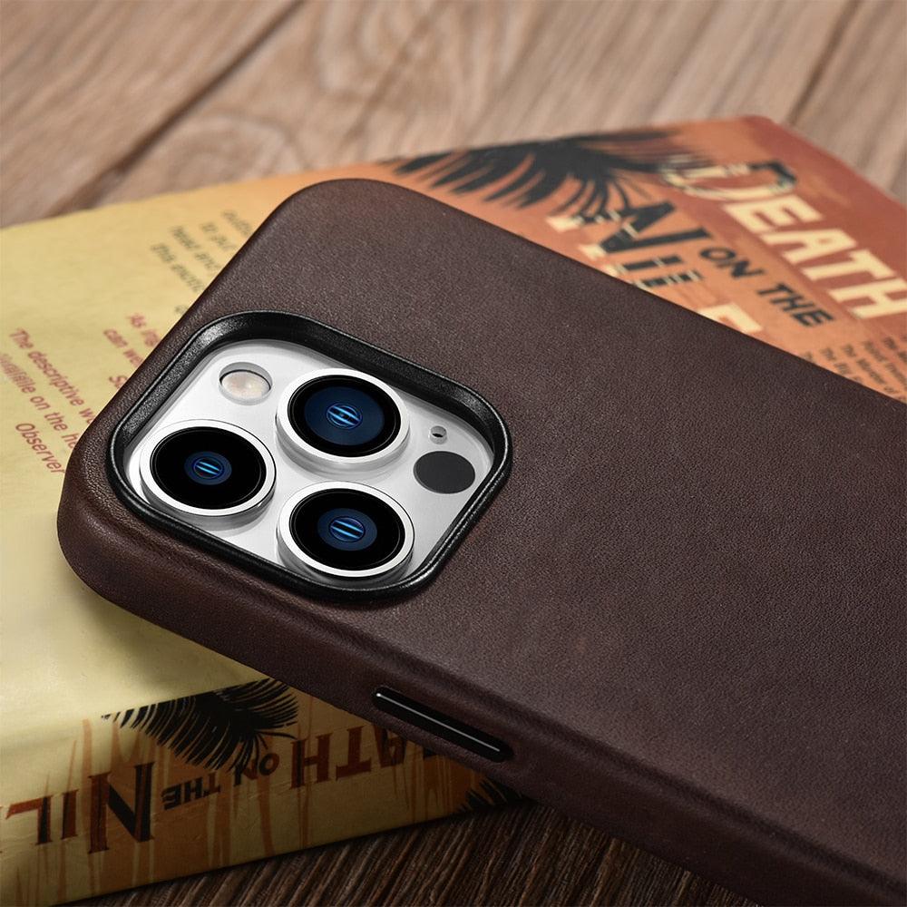 Magnetic-Charging Leather iPhone Case – product view 17