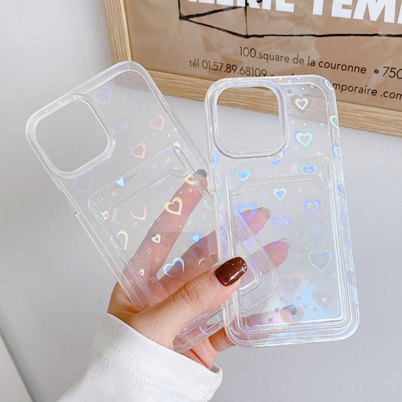 Heart Gradient iPhone Wallet Case