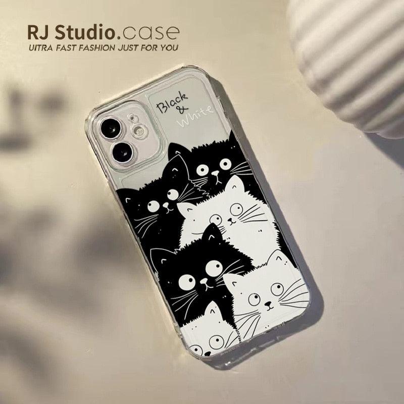 Clear Cat Design iPhone Case – product view 2