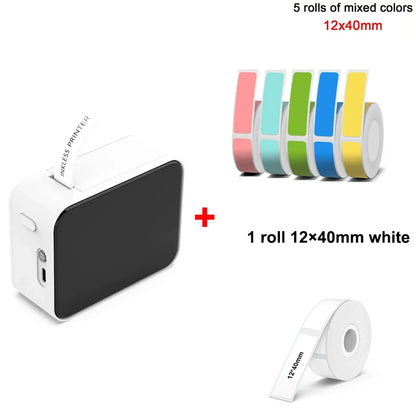 MarkLife P15 Mini Portable Thermal Printer Wireless Bluetooth-compatible Label Tag for Home Office Labeling Sticker Machine