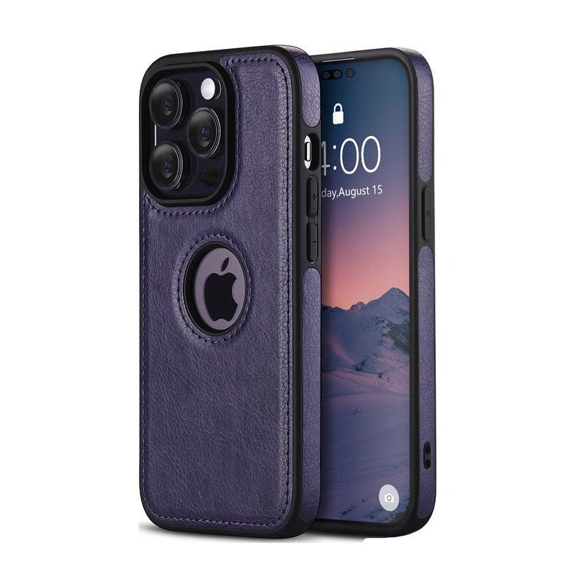 Ultra-Thin Leather iPhone Case with Camera Protection – product view 16