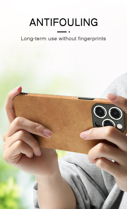 Purple Full-Leather iPhone Case – product view 18