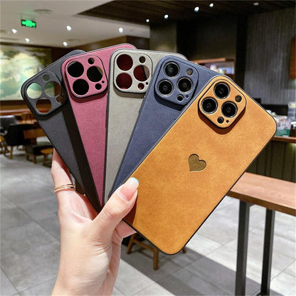 Heart Leather Shockproof iPhone Case – product view 16