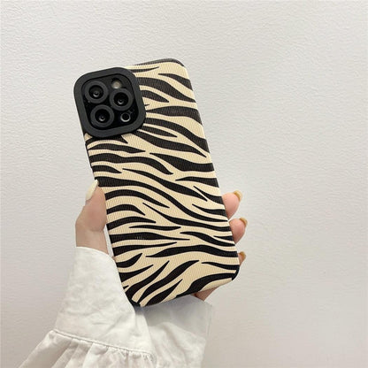 Black & White Zebra Leather iPhone Case – product view 10
