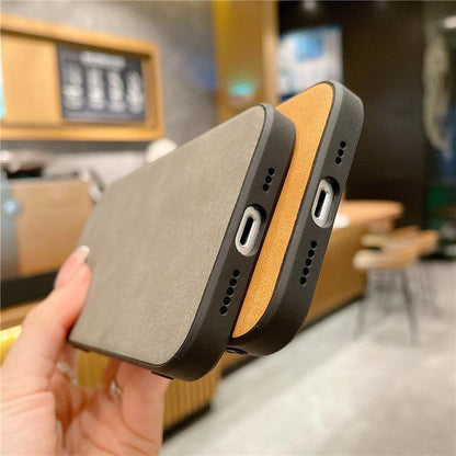 Matte Textured Leather iPhone Case – product view 18
