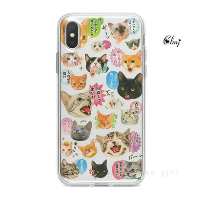 Cat & Dog Clear Silicone iPhone Case – product view 6