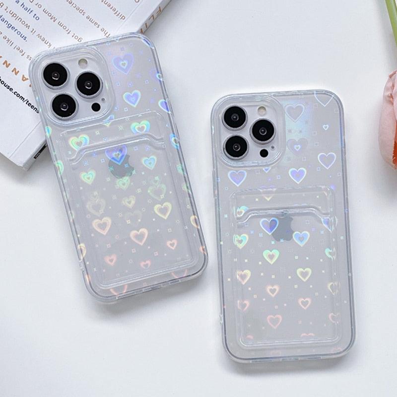 Heart Gradient iPhone Wallet Case – product view 20