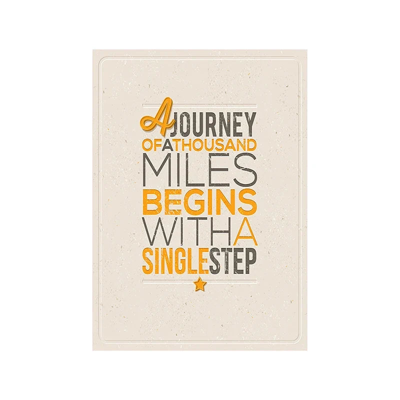 Motivational Posters Inspirational Quote In English Wall Art Decorative Painting Home Room Office Classroom Creative Decoration