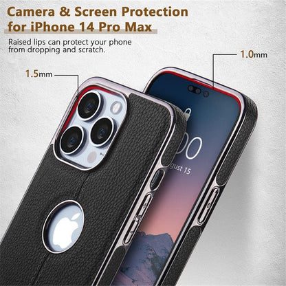 Textured Leather iPhone 14 Case