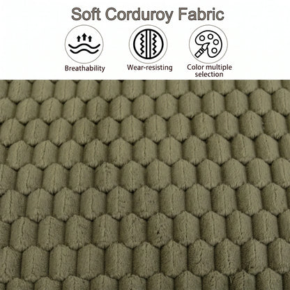 43.3-inch Single-seater Lounge Sofa Without Armrests Made Of Comfortable Corduroy Fabri Suitable For Living Rooms Offices Apartments and Bedrooms