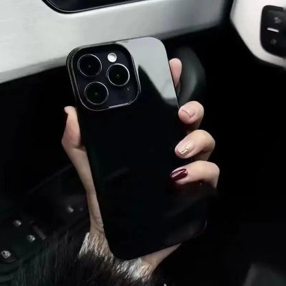 Black Blue Rotating Thread Art Niche Creative Cute Phone Case For iPhone 17 16 15 14 13 12 11 Pro XS Max XR 7 8 Plus MINI Cover