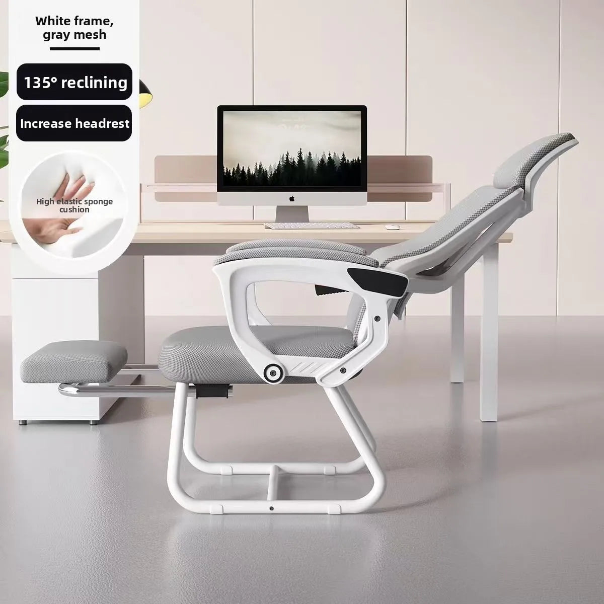 Ergonomic Computer Chair Long Hours Comfort Reclining Backrest Height Adjustable Office Home Dorm Gaming Chair Office Chairs