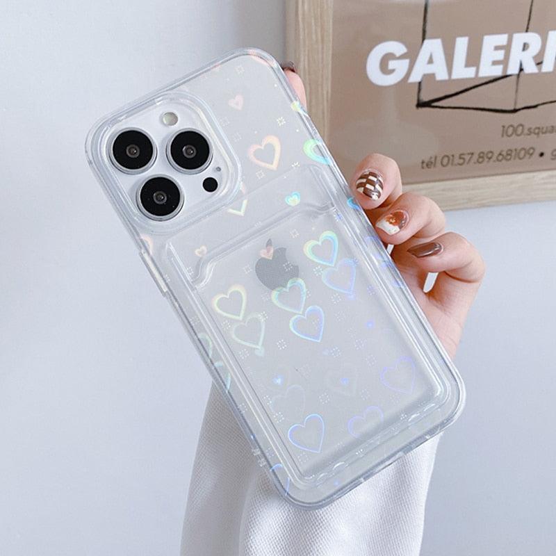 Heart Gradient iPhone Wallet Case – product view 7