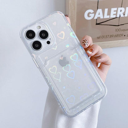 Heart Gradient iPhone Wallet Case – product view 7