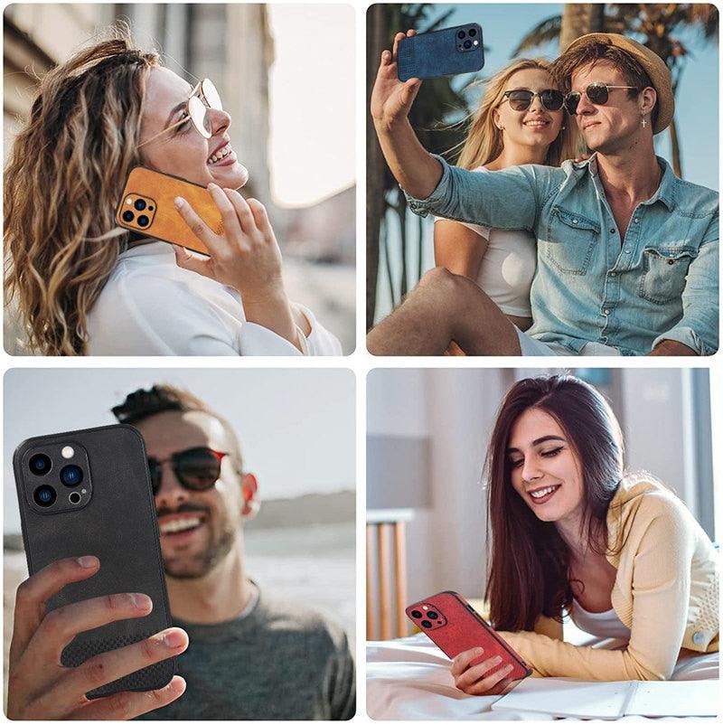 Genuine Leather Shockproof iPhone Case – product view 17