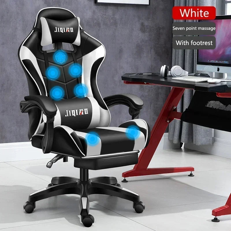 High Quality Gaming Chair RGB Light Office Chair Gamer Computer Ergonomic Swivel Chair Massage Recliner Gamer Chairs