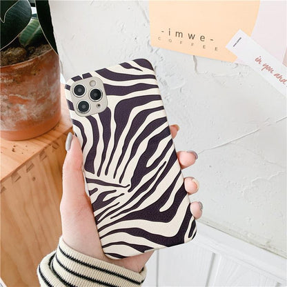 Zebra-Print Leather iPhone Case – product view 12