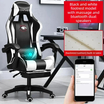 Modern Professional PC Computer Gamer Chair Light Luxury Leather Office Chair Internet Cafe Racing Esports Comfortable Furniture