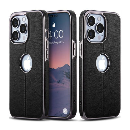 Textured Leather iPhone 14 Case
