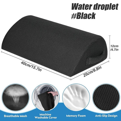 Foot Rest for Under Desk, Soft Foam Office Accessory with Washable Cover, Foot Stool for Car Home Office, Relieves Leg & Ankle