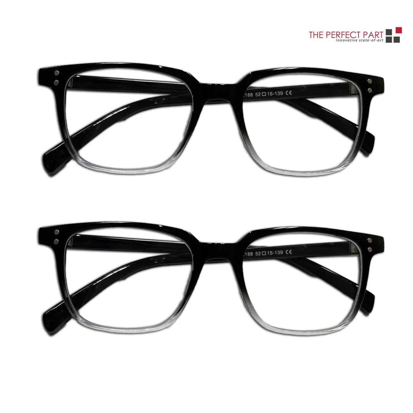 2 PK Unisex Blue Light Blocking Reading Glasses Computer Readers for Men Women